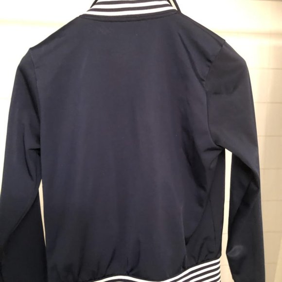 WOMANS CHIC LACOSTE ZIP UP TRACK JACKET MADE IN FRANCE - Picture 7 of 7